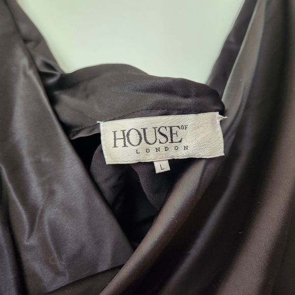 House of CB Black Satin Dress - Picture 9 of 16